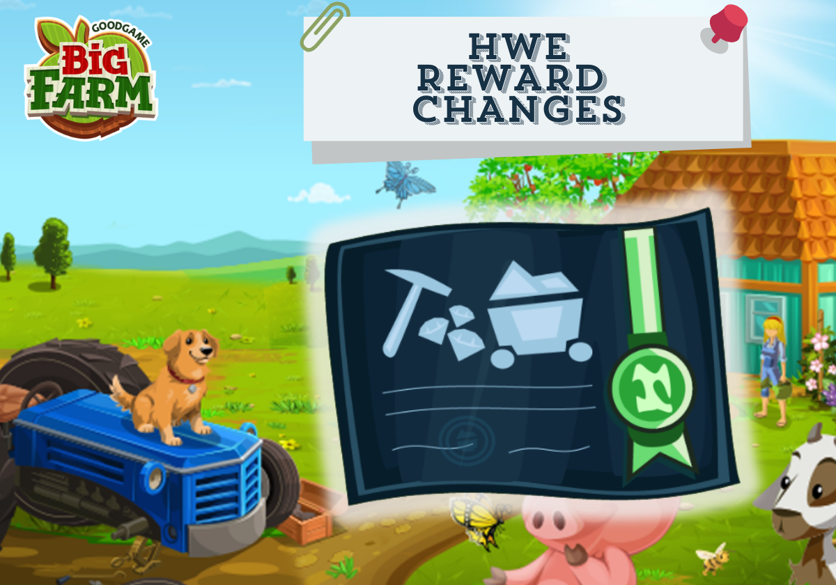 Hard Worker Event Reward Changes